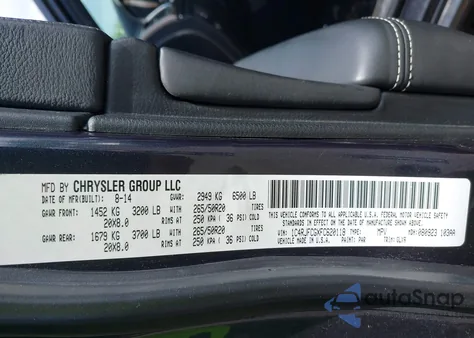 2015 Jeep Grand Cherokee Overland z USA, uszkodzony, nr VIN 1C4RJFCGXFC620118